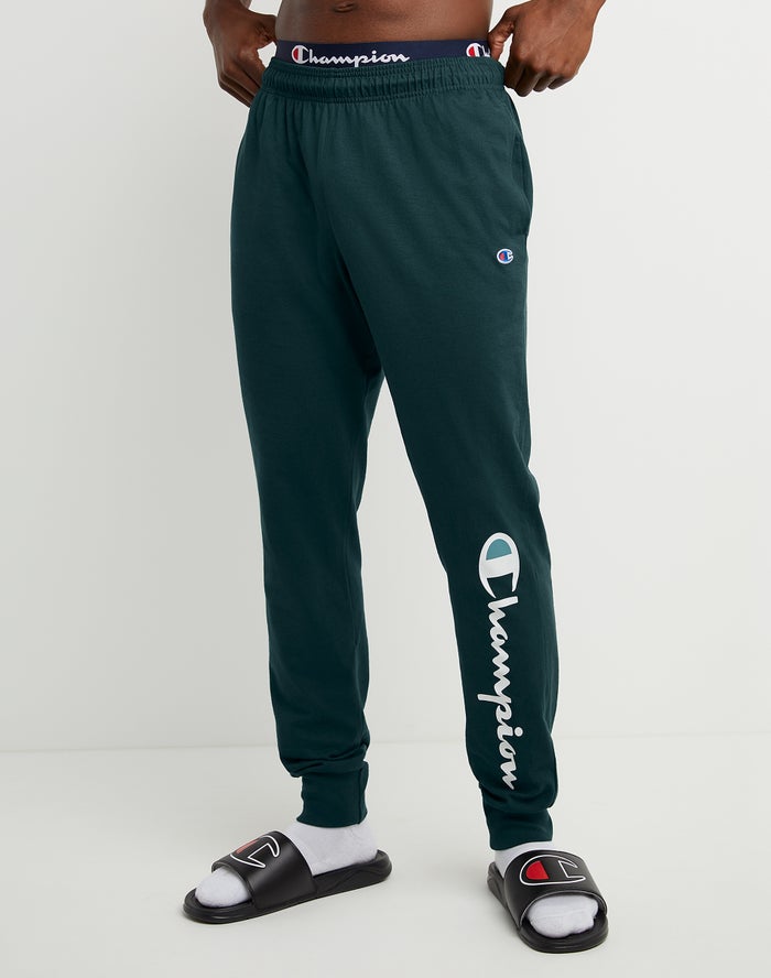 Jogger Champion Hombre - Classic Jersey Script Logo ( Verde Oscuro ) 0682139-UQ